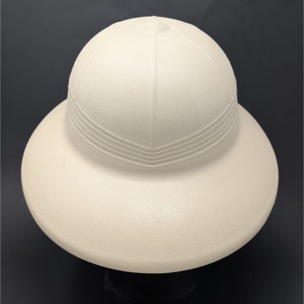 VTG Bayly Safari Pith Helmet Sun Hat Plastic Protective Safety Explorer Style - Picture 4 of 10